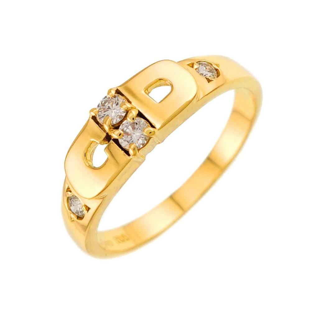 Christian Dior 1 Ring, Diamond, 18K YG Yellow Gold 750